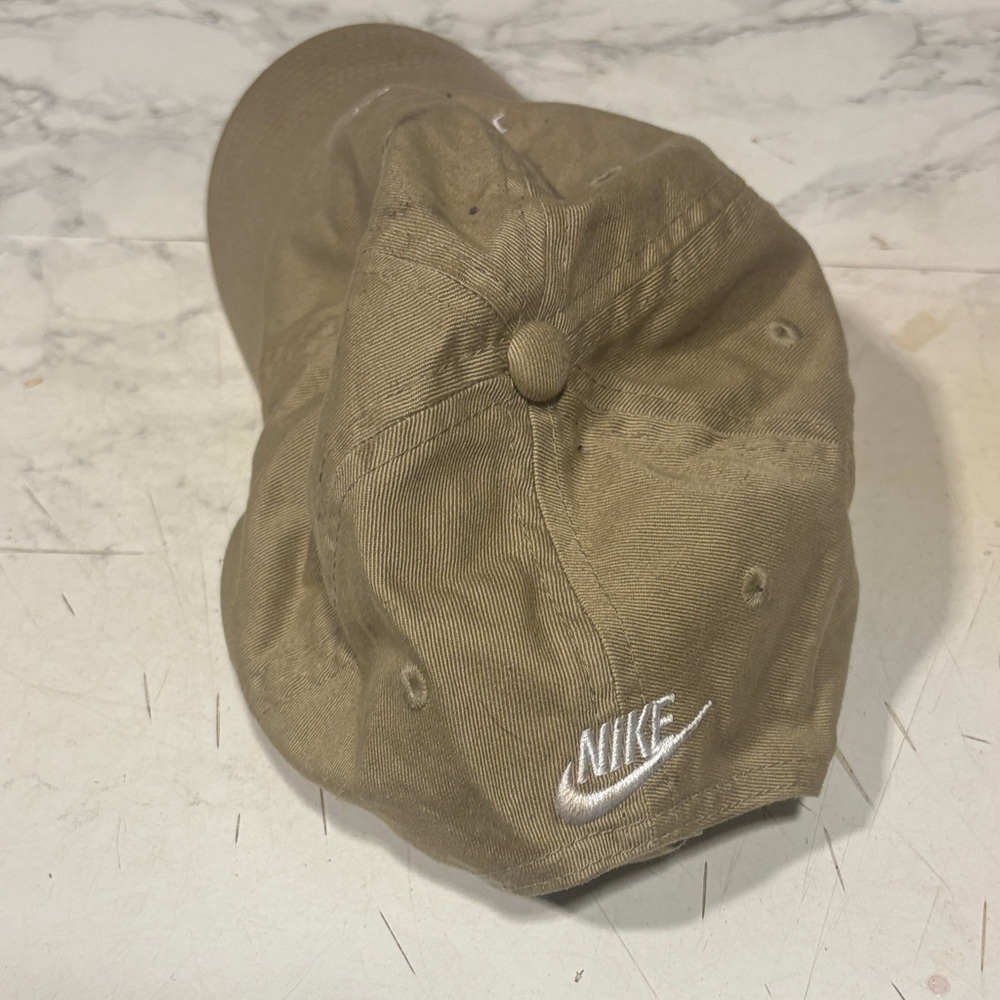 Nike Khaki Cap with White Logo
